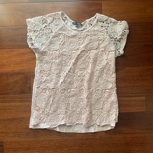 Blush Lace front top